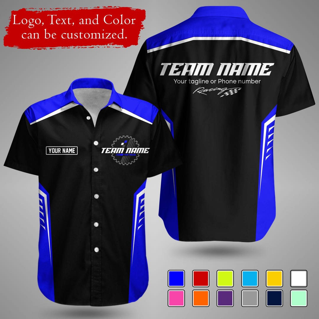 Custom Racing Shirt, Personalized Race Team Tee, Custom Name Number ...