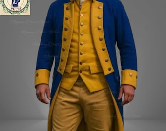 イギリス軍のレッドコート衣装：18世紀のウール製独立戦争時の制服