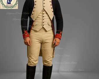 ナポレオン時代の軍人用燕尾服 18世紀フランス革命時代のカスタム