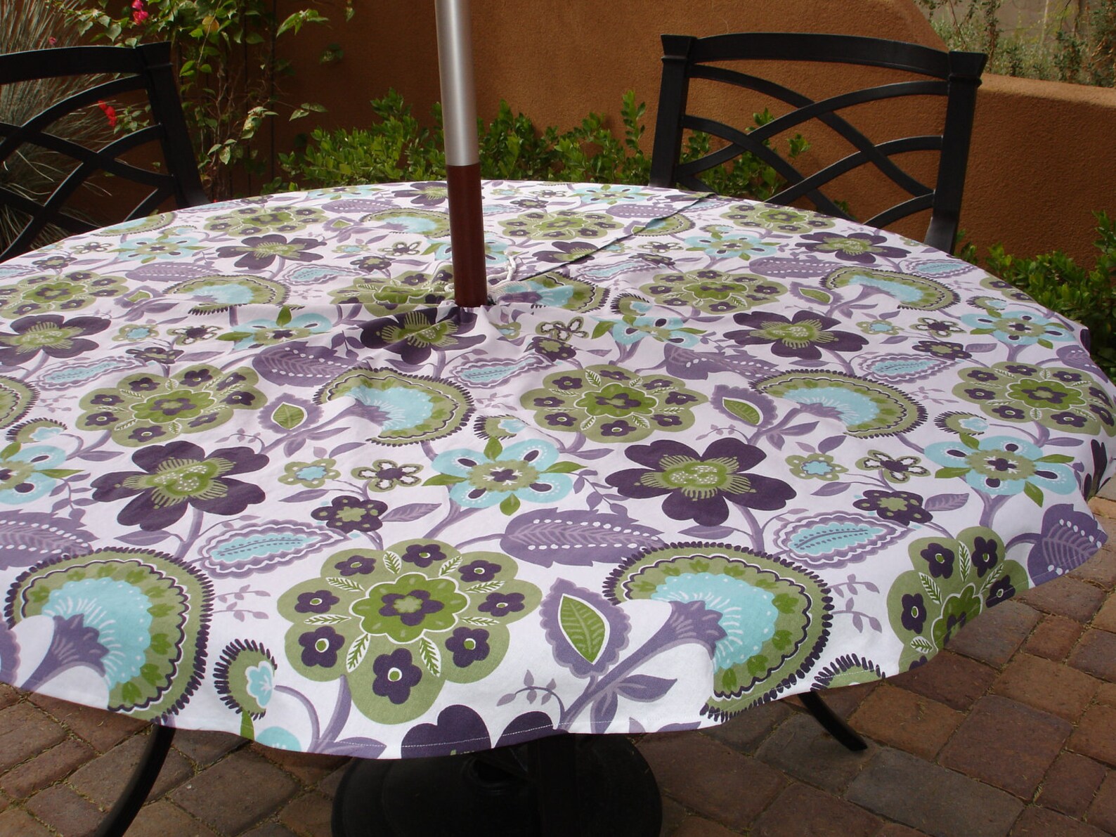Umbrella Tablecloth Patio Table Tablecloth Outdoor Etsy