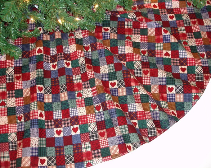 Christmas Tree Skirt Farmhouse Tree Skirt Country Tree Etsy
