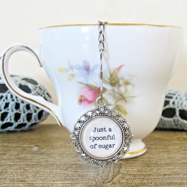Mary Poppins Tea Infuser: "Just A Spoonful Of Sugar" Charm Gifts for Mum Mom