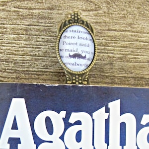 Hercule Poirot Bookmark: Agatha Christie Book Clip