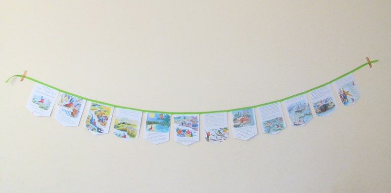 Scuffy the Tugboat Bunting Birthday Nursery Ship Boat Banner Party Baby Shower Supplies First For Kids Children Boys Girls Decor image 5
