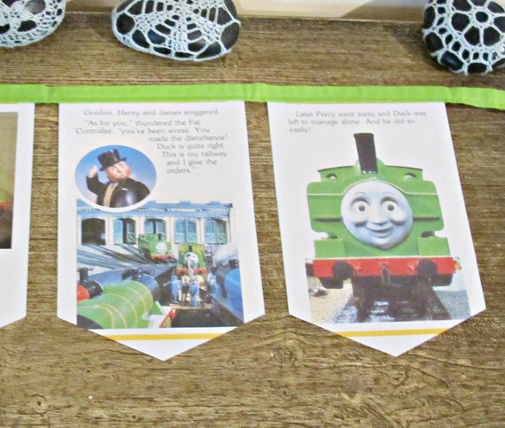 Thomas And Friends Bunting Duck Birthday Party Supplies The Etsy