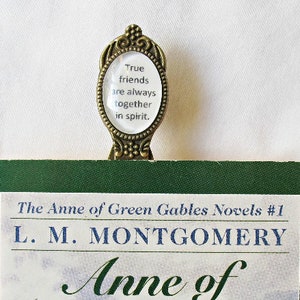 Anne of Green Gables Quote Bookmark I'm So Glad I Live In A World Where There Are Octobers Clip Bookworm Gift Planner Accessories For Women image 6