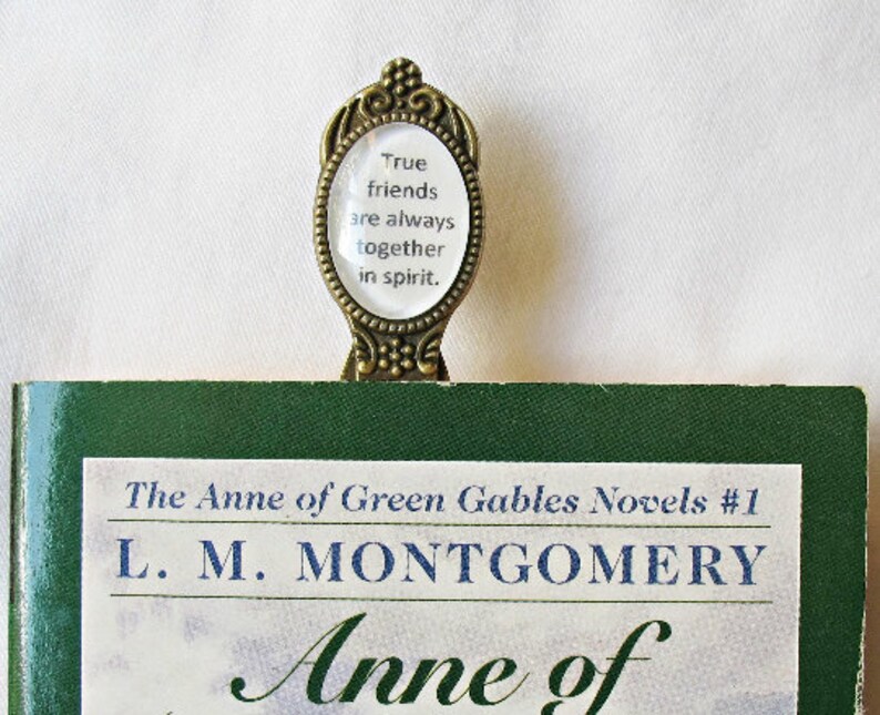 Anne of Green Gables Quote Bookmark I'm So Glad I Live In A World Where There Are Octobers Clip Bookworm Gift Planner Accessories For Women image 6