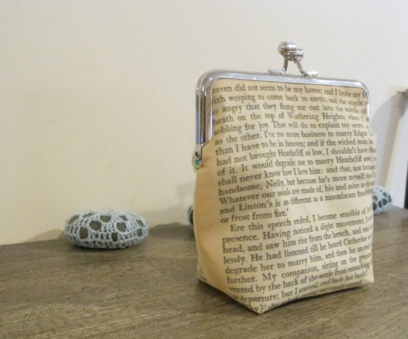 Wuthering Heights Purse Clutch Bag Quote Whatever Our Souls Etsy