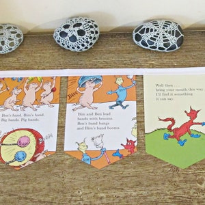 Fuchs In Socken Wimpelkette Dr. Seuss Mini Banner Kinder Geburtstagsparty Kinderzimmer Dekor Homewares Mädchen Jungen Buch Seite Für Kinder Babyparty