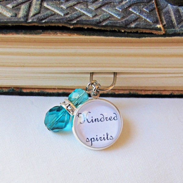 Kindred Spirits Planner Charm Anne of Green Gables Beaded Stationery Journal Bookworm Gift Paperclip Paper Clip Bookmark