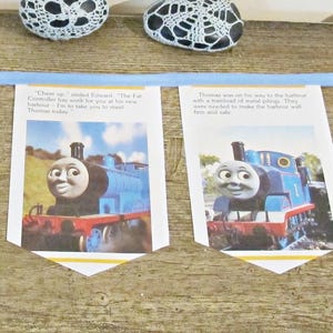 Thomas and Friends Bunting Birthday Party Supplies The Tank Engine Nursery Banner Train Garland Decor For Kids Children Him Her