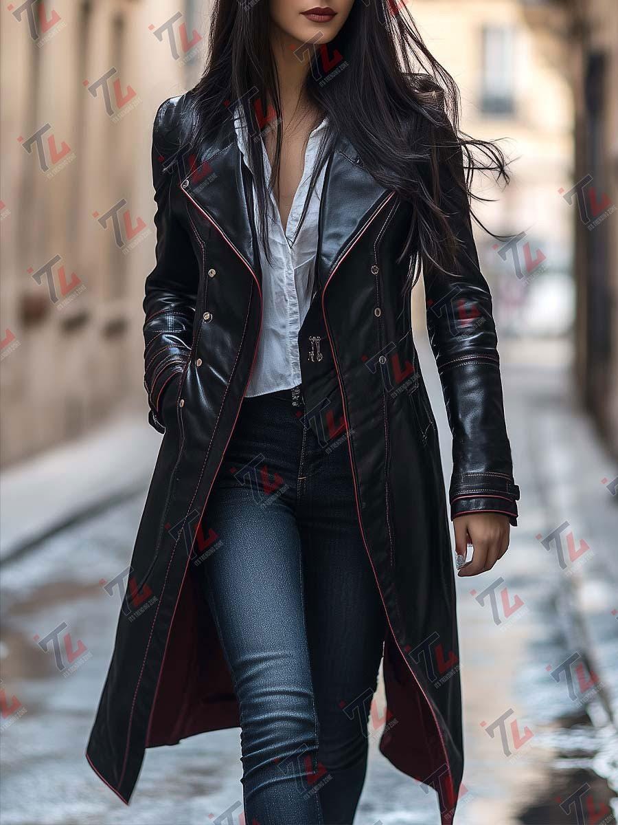 Retro Leather Long Coats - Etsy Retro Leather Long Coats - Etsy
