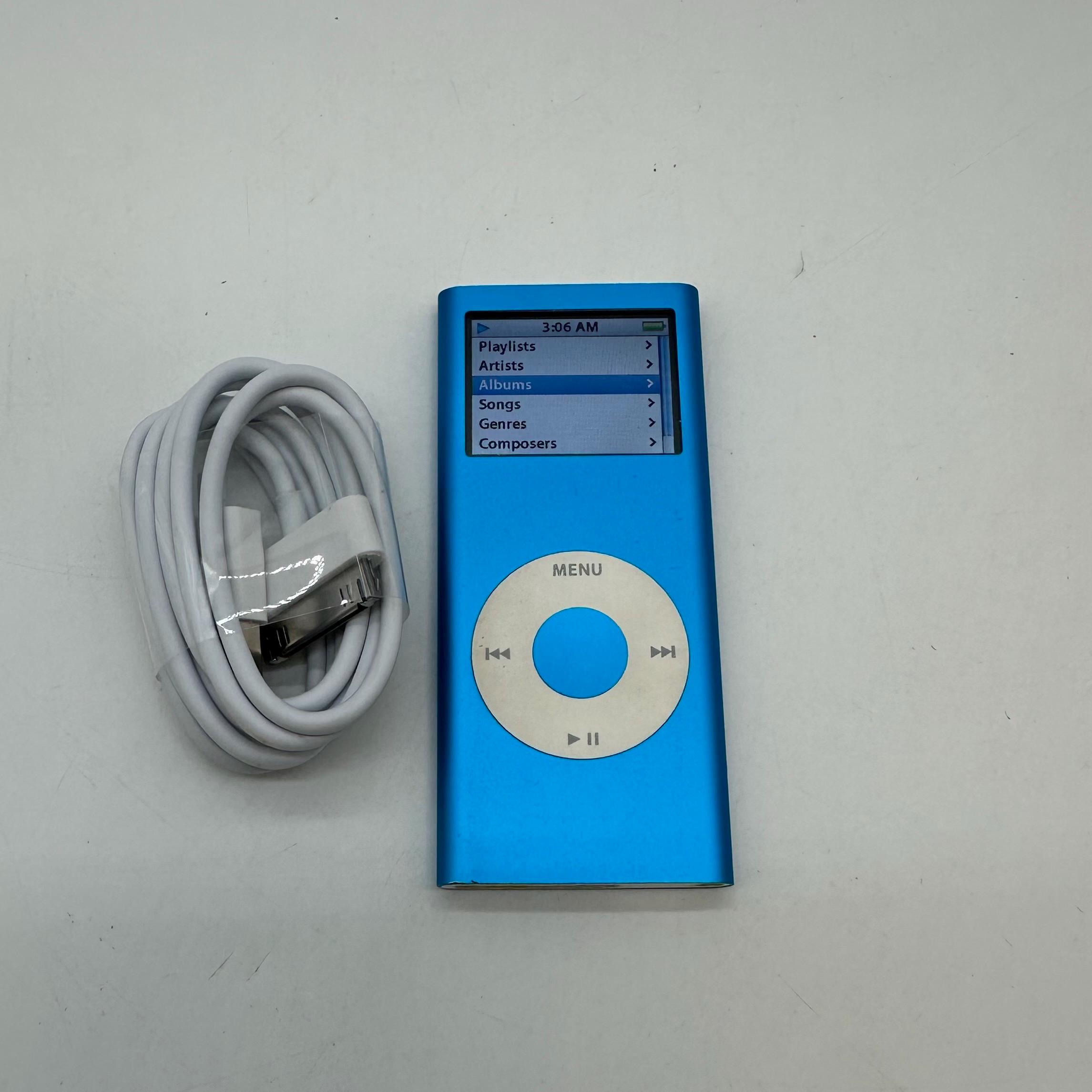 Apple Ipod Nano A1199 Blue 4GB MP3 Player W Charger - Etsy