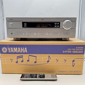Vintage 2000er Jahre YAMAHA HTR-5630 Natural Sound AV-Receiver Getestet Arbeits Bundle-Fernbedienung & Box