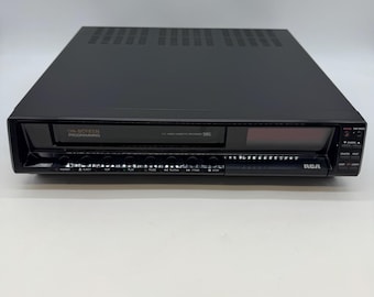 Vintage RCA VR280 VHS VCR Video Cassette Recorder For Parts Powers On