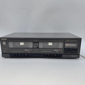Vintage 1990s Technics RS-T130 Double Cassette Deck Tested Working