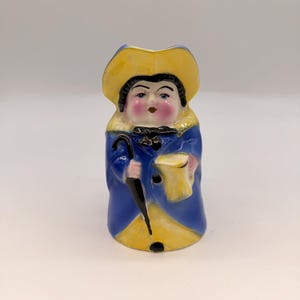 Vintage Longton Royal Art Pottery Lady Toby Jug Character Pitcher England 4 Inch