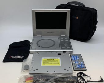 Vintage 2006 Spectroniq Portable DVD Player PDV-808 with Remote & Travel Case