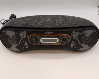 Sony ZS-SN10 CD Player Boombox AM Fm MP3 Portable Unique Design