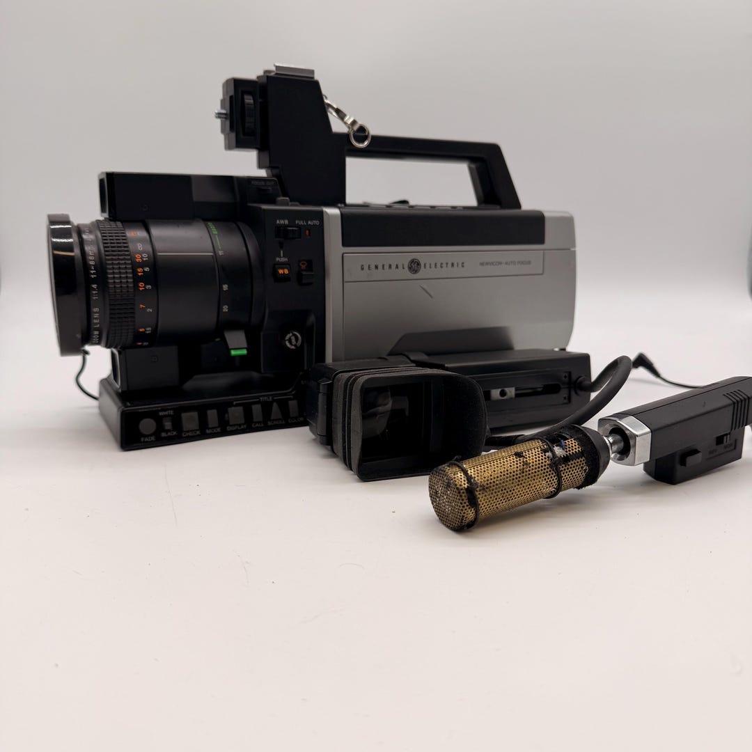 Vintage GE Video Camera Newvicon Auto Focus 1985 Made in Japan Untested ...