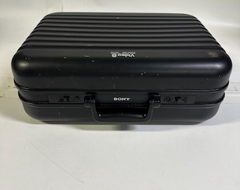 Estuche rígido vintage para videocámara Sony Video8 LCH-F50 sin llave, estuche retro japonés.