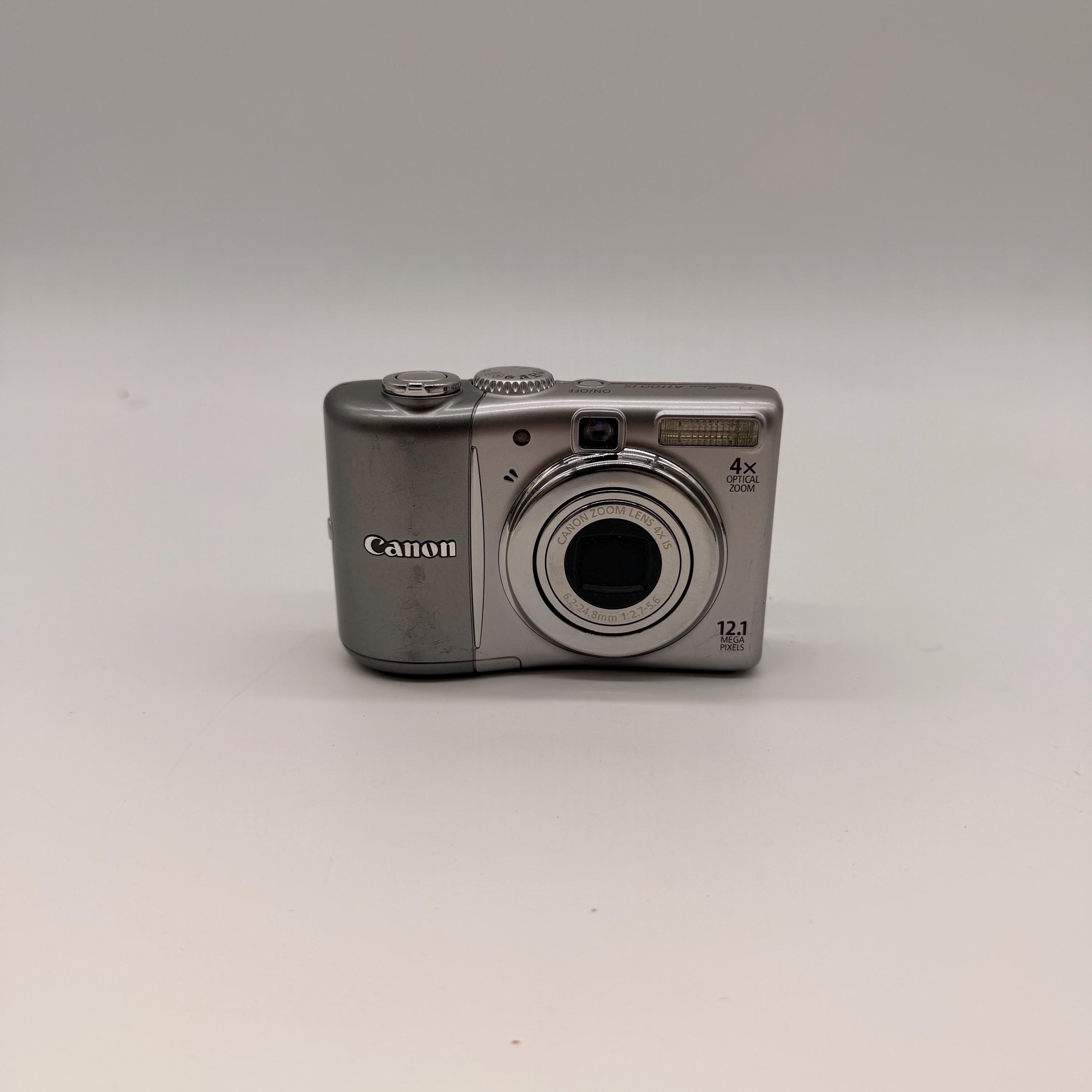 Canon Powershot A1100 IS Digital Camera 12.1MP Silver Point 