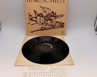 LP de vinil Harmonium vintage de 1974, CEL-1893, disco canadense de folk rock progressivo.