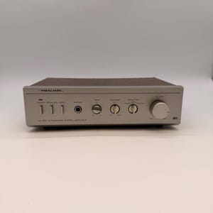 Amplificador estéreo Realistic SA-150 vintage con acabado de madera, amplificador HiFi de los años 70.