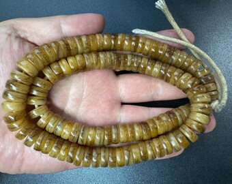 108個の天然ヤク骨ビーズ数珠（白い頭蓋骨付き）、伝統的な象嵌
