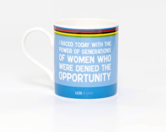 Lizzie Deignan | Fine Bone China Mug | Handmade Cyclist