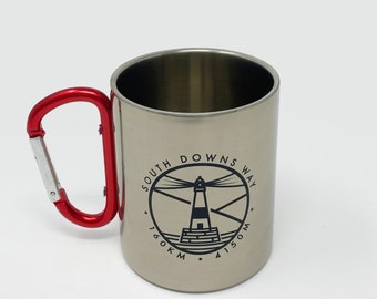 South Downs Way Carabiner Travel Mug | The Adventure Collection