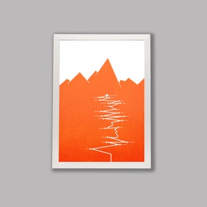 PERSONALISED Cycling Art Print 'L'Alpe d'Huez Tour de France Climb' image 6