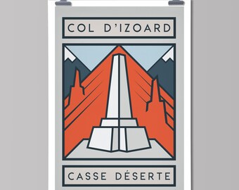 The Routes: Col d'Izoard | Cycling Art Print