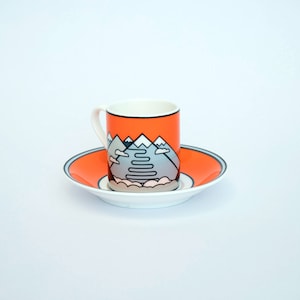 Passo Stelvio | Fine Bone China Espresso Cup & Saucer
