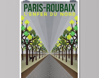 L'Enfer du Nord: Paris Roubaix | Cycling Art Print