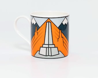 Le Col d'Izoard | Fine Bone China Mug | Handmade Cyclist