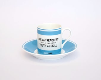 Fausto Coppi | Fine Bone China Espresso Cup & Saucer