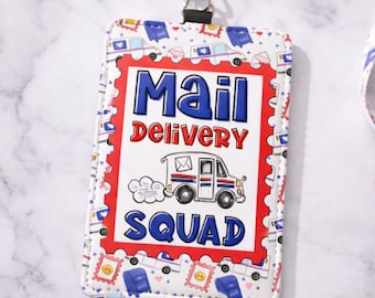Mail Delivery Squad Personalized Badge Holder