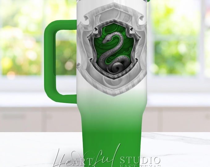 Hogwarts Slytherin Inspired Tumbler