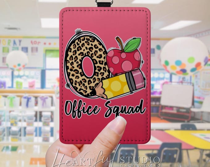 Office Squad Badge Holder: School & Work ID
