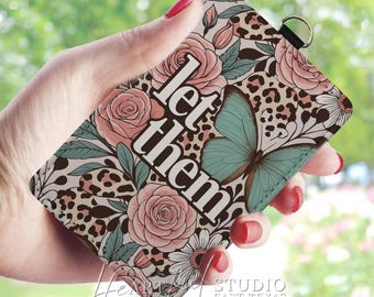 Let Them Card Holder Keychain: Stylish Essentials Organizer