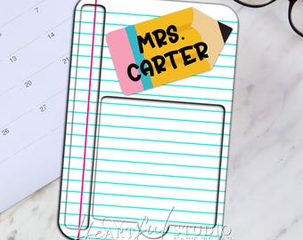 Pencil & Paper Sticky Note Holder