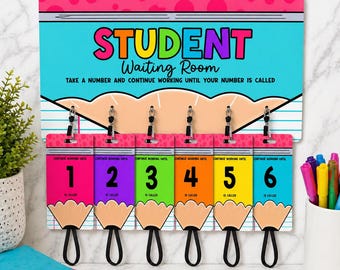 Classroom Management System, Student Waiting Room Number Board, Teacher Organization Tool