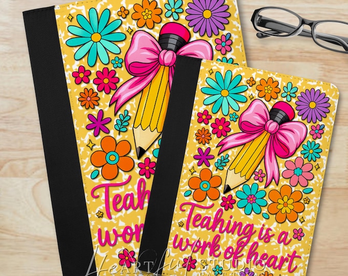 Teaching is a Work of Heart Personalized Padfolio