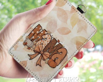 Mama Card Wallet: Fall-Inspired, Motherhood Illustration, Keychain