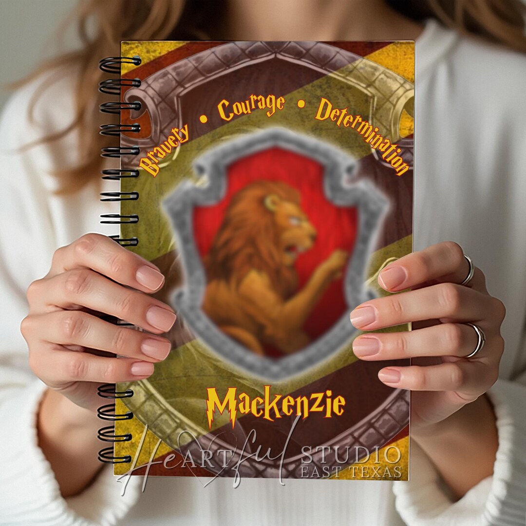 Wizard Journal Ringed Personalized 2026 Red House Wizard Inspired Planner, Handmade Wizard ...