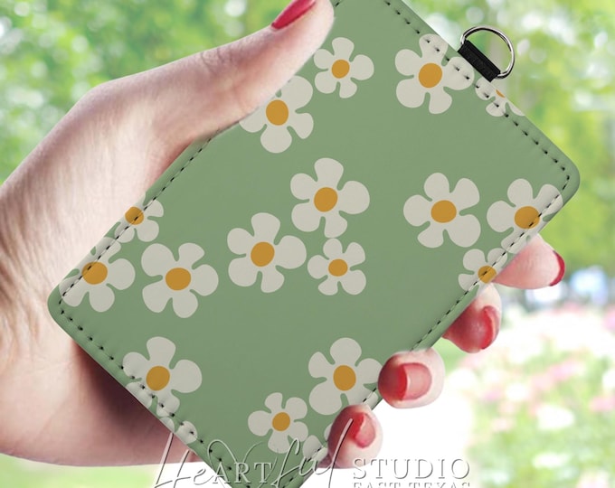 Floral Card Wallet: Elegant Slim Design