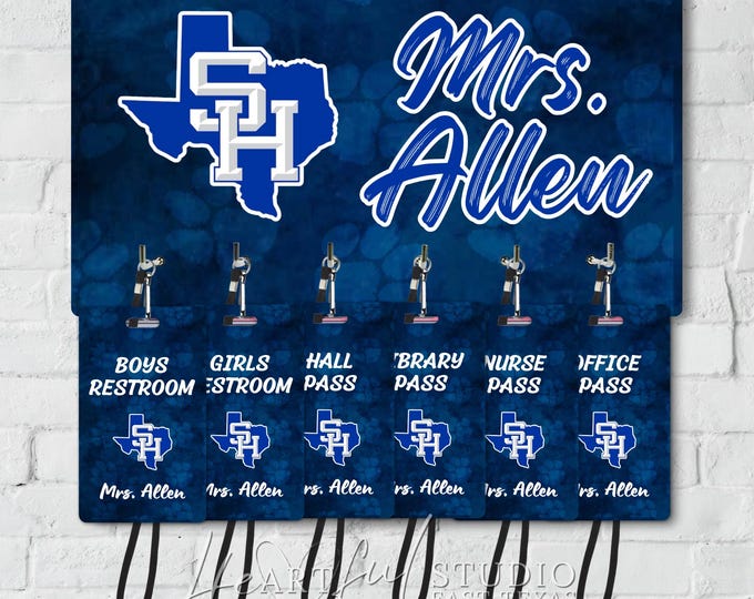 School Mascot Hall Pass Set