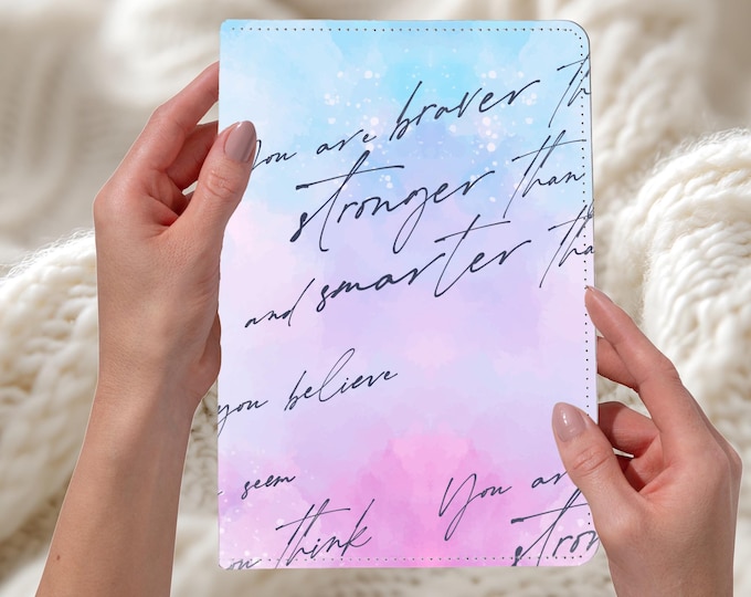 Custom "You Are..." Faux Leather Journal - Personalized Notebook