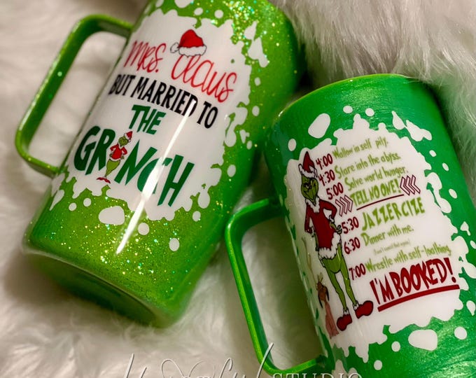 His & Hers Grinch Mug Set